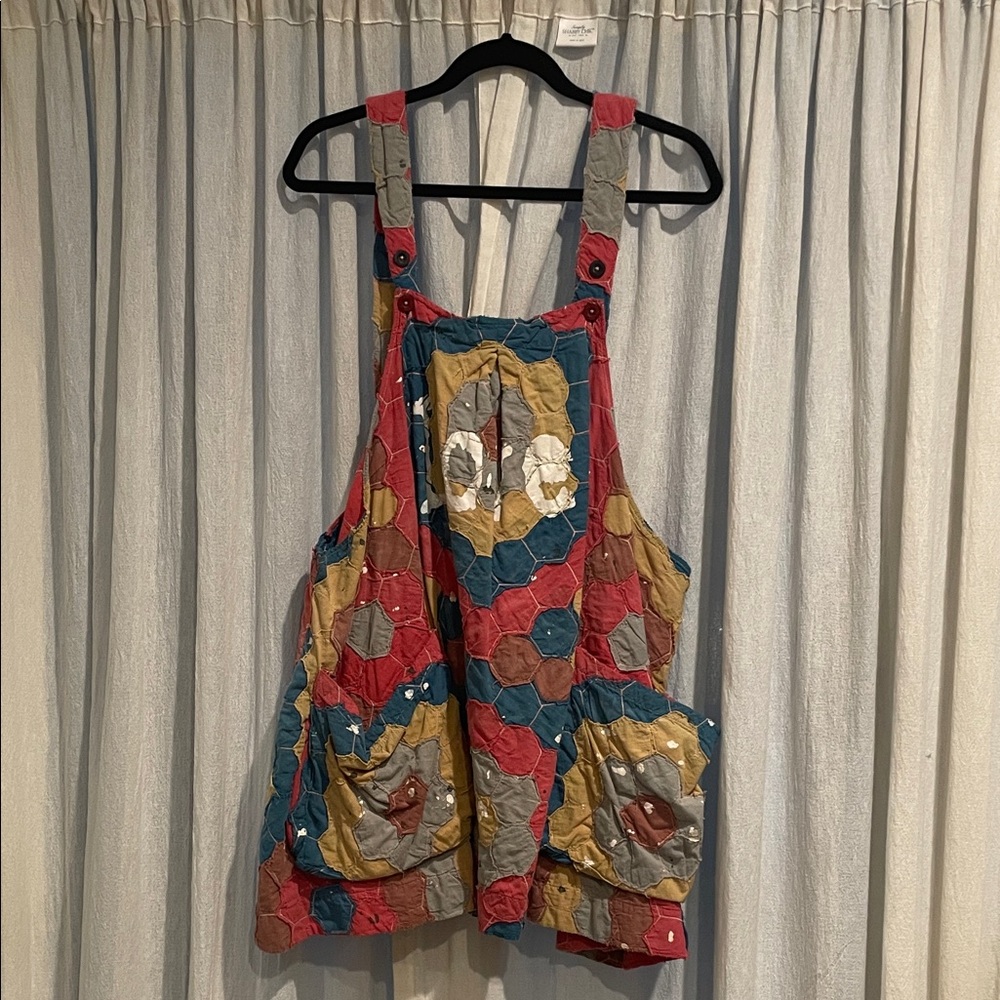 Magnolia Pearl Multicolor Patchwork Overalls